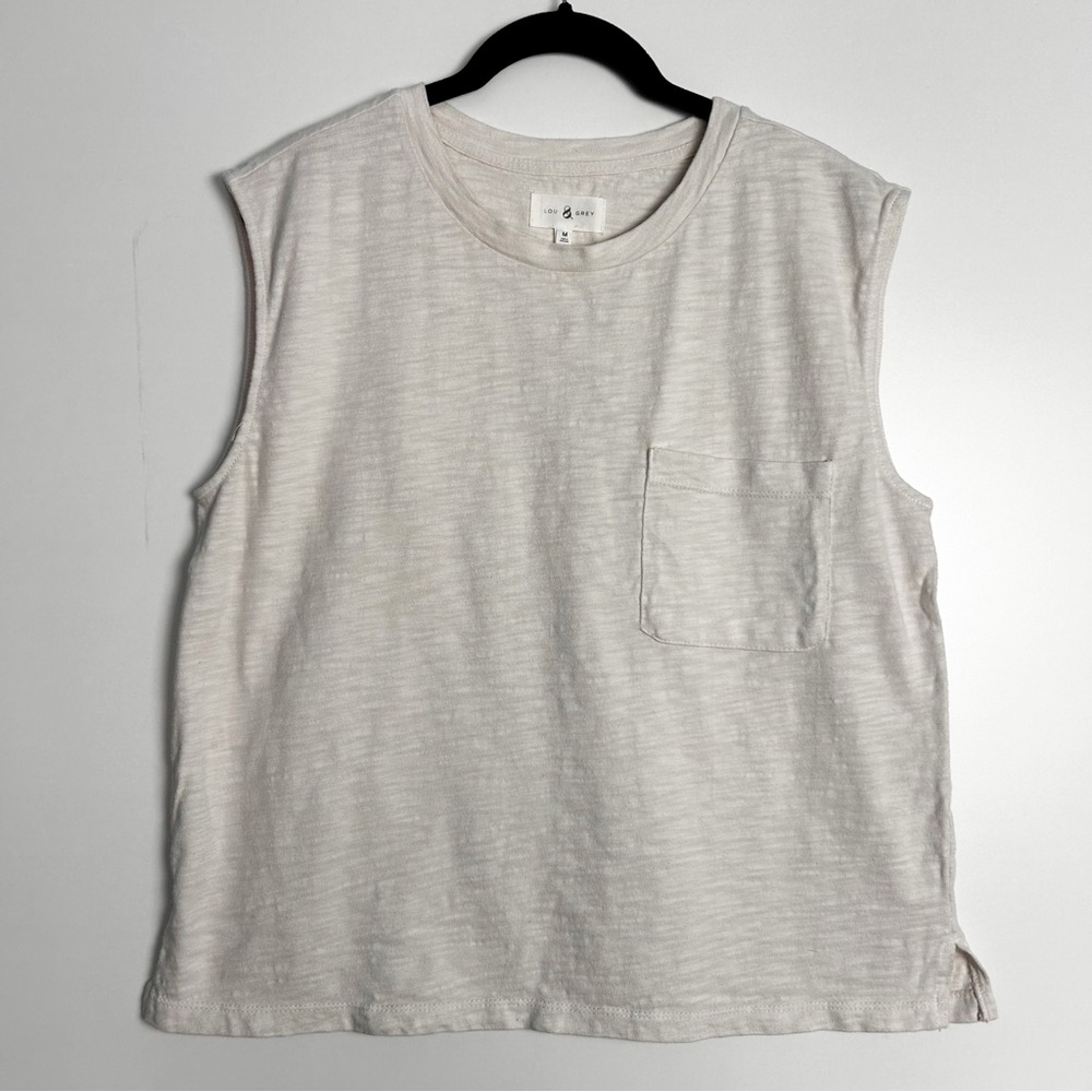 Cotton relaxed tank top NWT